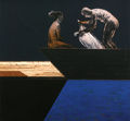 Michalis Manoussakis, Untitled, 2008-09, acrylic and charcoal on wood, 100 x 100 cm