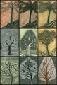 Markos Kampanis, Bridges ΙΙ, 2005, acrylic, charcoal and pastel on paper, 92.5 x 62.5 cm
