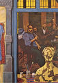Markos Kampanis, Rebetes II, 1978, oil on canvas, 116 x 65 cm