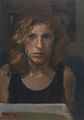 Μαρία Φιλοπούλου, Πορτραίτο Ι, 1985-87, λάδι σε καμβά, 30 x 20 εκ.