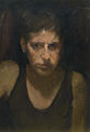 Maria Filopoulou, Portrait ΙΙI, 1985-87, oil on canvas, 30 x 20 cm