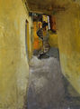 Μαρία Φιλοπούλου, Η σκάλα, 1992, λάδι σε καμβά, 200 x 120 εκ.