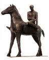 Αριστείδης Πατσόγλου, Άλογο και καβαλάρης, 1976, 82 x 82 x 20 εκ.