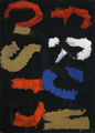Niki Kanagini, Letters, 1958, oil on canvas, 70 x 50 cm