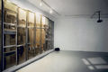 Μαίρη Χρηστέα, Η Πόλη, 2003, ψηφιακές φωτογραφίες, ανοξείδωτα πλαίσια, 2,10 x 4,50 μ., κινούμενη προβολή στο χώρο