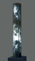 Μαίρη Χρηστέα, Εγκλωβισμένοι, 2003, πλεξιγκλάς, διαφάνεια, μοτέρ, λαμπτήρες, 217 x 28 εκ.