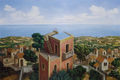 Nikos Angelidis, The terrace, 2000, oil on canvas, 100 x 150 cm