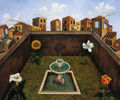 Nikos Angelidis, The garden of meditation, 1998, acrylic, 100 x 120 cm