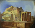 Αγήνωρ Αστεριάδης, Στύλοι Ολυμπίου Διός, 1933, λάδι σε καμβά, 66 x 82 εκ.