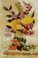 Αγήνωρ Αστεριάδης, Λουλούδια σε βάζο, 1960, τέμπερα, 45 x 30 εκ.