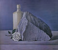 Σαράντης Καραβούζης, Σύνθεση, 2002, λάδι σε μουσαμά, 50 x 65 εκ.