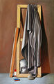 Σαράντης Καραβούζης, Σύνθεση, 1992, λάδι σε μουσαμά, 100 x 65 εκ.