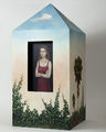 Nikos Angelidis, House-Landscape, 2012, acrylic on construction, 25 x 25 x 53 cm