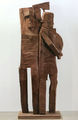 Θύμιος Πανουργιάς, Τυραννοκτόνοι, 2013, ξύλο, 144 x 60 x 40 εκ.