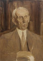 Andreas Vourloumis, The artist΄s father, 1948, oil on canvas, 46 x 33 cm