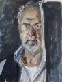 Petros Zoumboulakis, Self-portrait, 1993-94, mixed media on paper