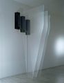 Nakis Tastsioglou, Untitled ΙΙ, 2004, plexiglas, iron, light, 260 x 140 x 90 cm