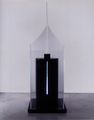Nakis Tastsioglou, Untitled V, 2004, plexiglas, iron, light, 223 x 80 x 80 cm