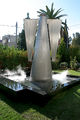 Nakis Tastsioglou, Fountain, 2005, iron, granite, light, 380 x 400 x 400 cm