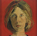 Δημοσθένης Σκουλάκης, Το πορτραίτο της Αθηνάς, 1979, λάδι σε πανί, 34 x 34 εκ.