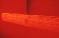 Stephen Antonakos, "Red Neon Wall to Wall" 1968, Neon, 2΄h x 20΄w x 2΄d, Photography by John Ferrari