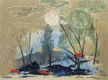 George Vakalo, Untitled, 1979, oil on canvas, 64.4 x 86 cm