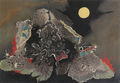 Giorgos Vakalo, Multiplying the moon, 1981, oil on canvas