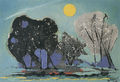 Giorgos Vakalo, Multiplying the moon, 1981, oil on canvas