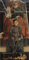 Κυριάκος Κατζουράκης, Οπωροπωλείον "Τα Ντόρτια" Α.Ε., 1976, λάδι σε καμβά, 190 x 190 εκ.