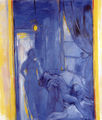 Κυριάκος Κατζουράκης, Εσωτερικό ΙΙ, 1990, λάδι σε καμβά, 140 x 120 εκ.