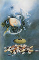 Χέρμαν Μπλάουτ, Αναμνήσεις ενός αχινού, 1993, λάδι, 130 x 90 εκ.