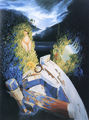 Hermann Blauth, Voyage towards Ithaca, 1994, oil, 130 x 90 cm