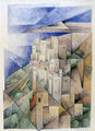Hermann Blauth, Vathia, Mani, 2001, watercolor, 48 x 36 cm