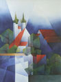 Χέρμαν Μπλάουτ, Από την ενότητα "Ταξιδεύοντας", Το Μοναστήρι Zeon, 2009, λάδι, 65 x 50 εκ.