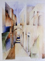 Χέρμαν Μπλάουτ, Καλαμωτή, Χίος, 2001, ακουαρέλα, 48 x 36 εκ.
