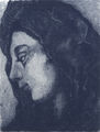 Φώτης Μαστιχιάδης, Γκρέκο-Μαντόνα, 1988, χαλκογραφία, ακουατίντα