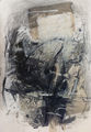Kyriakos Mortarakos, Untitled, 1984, charcoal, pencil, collage on paper, 100 x 70 cm