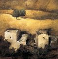 Dafni Angelidou, Landscape at noon, 1991, acrylics, 80 x 80 cm