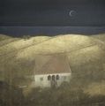 Dafni Angelidou, Night landscape Α, 1994, acrylics, 60 x 60 cm