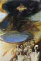 Γιώργος Γκολφίνος, Το όνειρο είναι που μαγεύει, 1994, μικτή τεχνική σε πανί, 190 x 130 εκ.