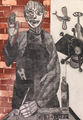 Χριστόφορος Κατσαδιώτης, Εις το όνομα του πατρός, 2012, οξυγραφία, 69,5 x 49 εκ.