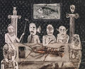 Χριστόφορος Κατσαδιώτης, Συμπόσιο, 2011, οξυγραφία, 39,8 x 49,2 εκ.