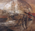 Io Angeli, Landscape under observation, 1993-94, mixed media, 220 x 200 cm