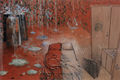 Ηώ Αγγελή, Το Άλλο Μισό, 2003,  μικτή τεχνική, 120 x 180 εκ.