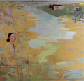 Ηώ Αγγελή, Μακριά από την Οσάκα, 2008, ακρυλικό σε καμβά, 140 x 150 εκ.