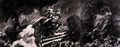 Γιάννης Τζερμιάς, Εικόνα 8, Μάγισσες-Νυχτερινό, 1984, ακρυλικό σε καμβά, 160 x 420 εκ.