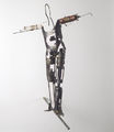 Yiorgos Avgeros, Equilibrist, 1994, metal, height of figure 25 cm