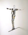 Yiorgos Avgeros, Equilibrist, 1993, metal, height of figure 28 cm