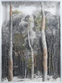 Yiorgos Avgeros, Forest, 2016, oil on transparency, 117 x 86 cm