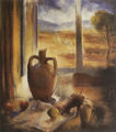 Koula Bekiari, Jug by the window, 1954, oil on canvas, 95 x 84 cm